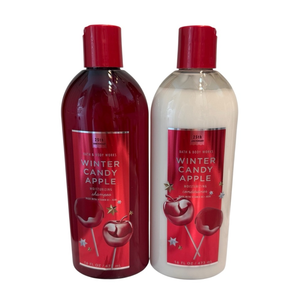 Bath & Body Works Winter Candy Apple Set Shampoo and Conditioner NEW